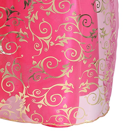 Vestido de princesa aurora bella durmiente para niñas con tiara, disfraz de princesa rosa 3-4 años