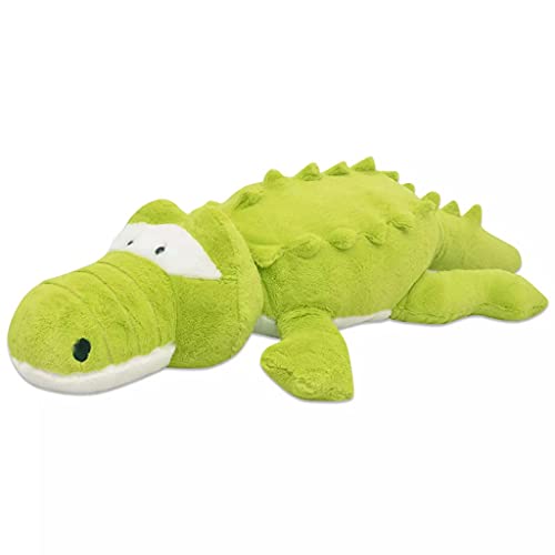 vidaXL Cocodrilo de Peluche Gigante XXL 100 cm Verde Animal Grande de Juguete