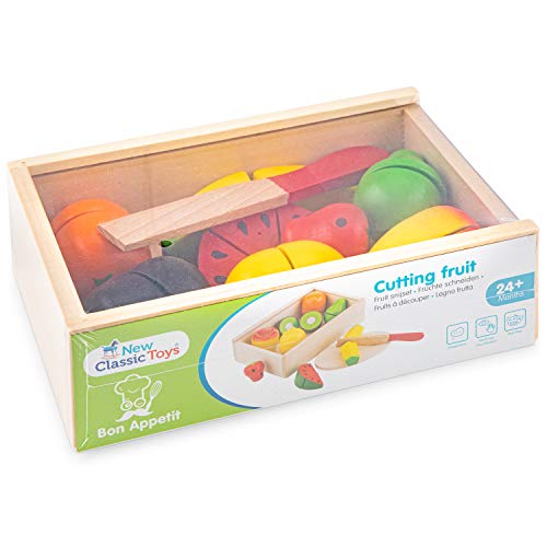 Viga-10581 Viga – corte caja de fruta comida, color surtido (New Classic Toys 10581)