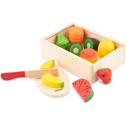 Viga-10581 Viga – corte caja de fruta comida, color surtido (New Classic Toys 10581)