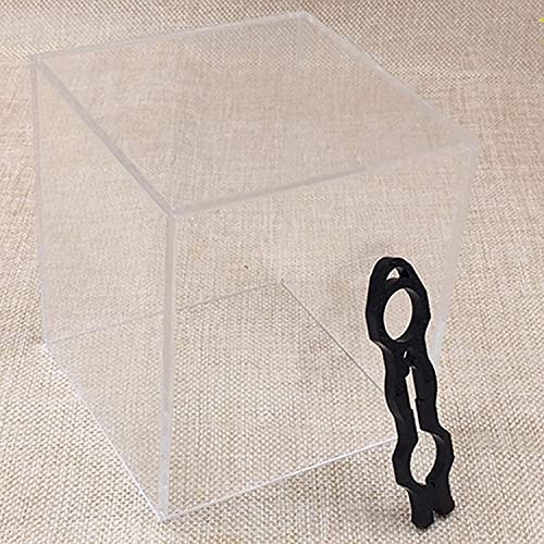 vitrinas expositoras Vitrina De Acrílico Con Tapa Para Mini Figuras Juguetes Pequeños | Caja De La Tienda Del Escaparate Del Cubo Transparente De La Protección A Prueba De Polvo Para Los Coleccionable