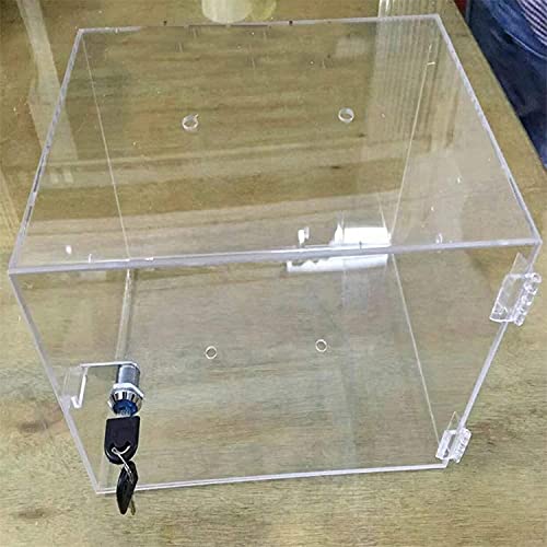 vitrinas para Colecciones Vitrina Coleccionable con Cerradura Y Llave, Cubo A Prueba De Polvo, Vitrina De Acrílico Transparente, Caja De Tienda para Modelos De Muñecas Digitales