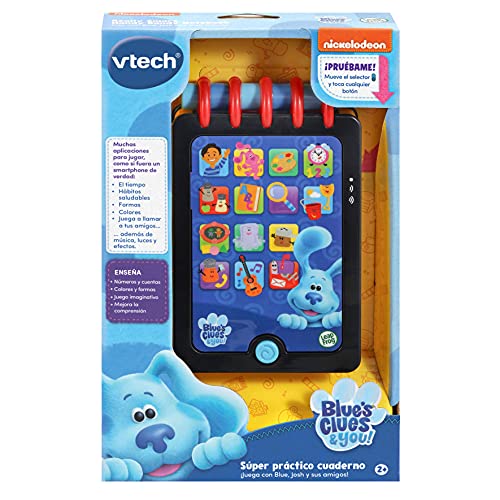 VTech-123-610722 Blue´s Clues Note Book Cuaderno, Color (3480-610722)