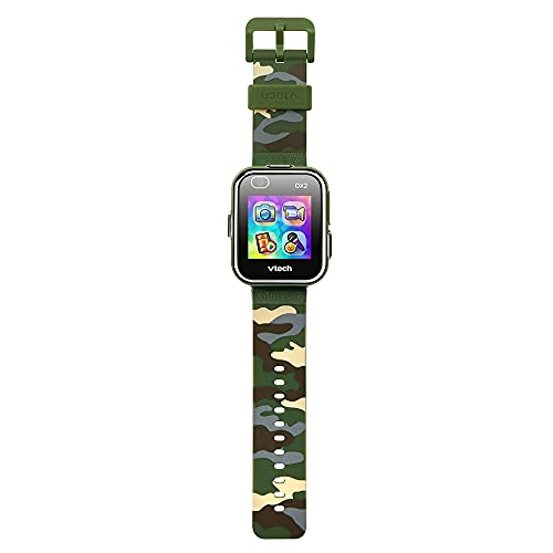 VTech 3480-193877 Kidizoom Smart Watch DX2 - Reloj inteligente para niños con doble cámara, color camou