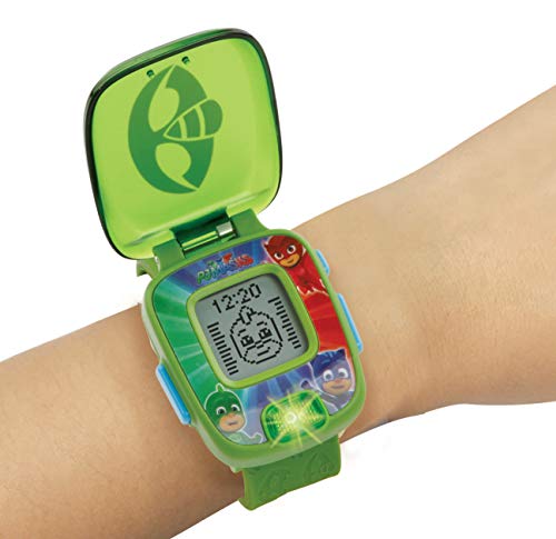 VTech-80-175887 PJ Masks Gekko, Reloj Digital Educativo, Color Verde (80-175887)