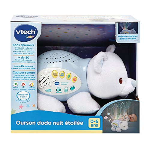 VTech Baby - Proyector Musical Ártico estrellitas, Multicolor, versión Francesa