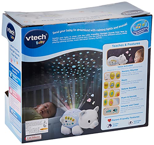 VTech Baby - Proyector Musical Ártico estrellitas, Multicolor, versión Inglesa