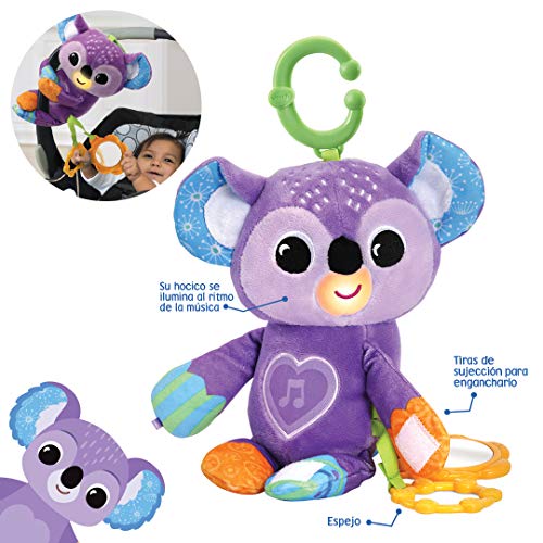 VTech - Eucalipto el Koala, Peluche Interactivo para bebés +3 Meses, Juguete para Colgar en el Carrito, primeras Palabras, Canciones y Desarrollo Motor, versión ESP (3480-536822)