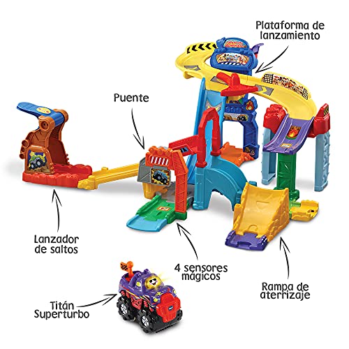 VTech Rally Circuito de competición, playset Interactivo para Coches TutTut Bólidos, Juguete niños +1 año-Versión ESP (3480-540522), Color