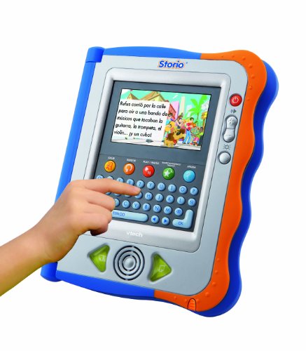 VTech Storio - Tablet educativa para niños, Incluye el Juego Rufus, Color Azul y Naranja (80-115622)