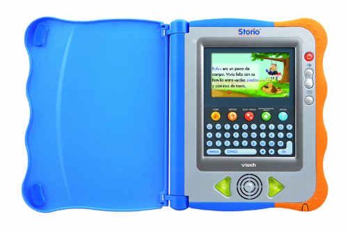 VTech Storio - Tablet educativa para niños, Incluye el Juego Rufus, Color Azul y Naranja (80-115622)