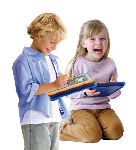 VTech Storio - Tablet educativa para niños, Incluye el Juego Rufus, Color Azul y Naranja (80-115622)