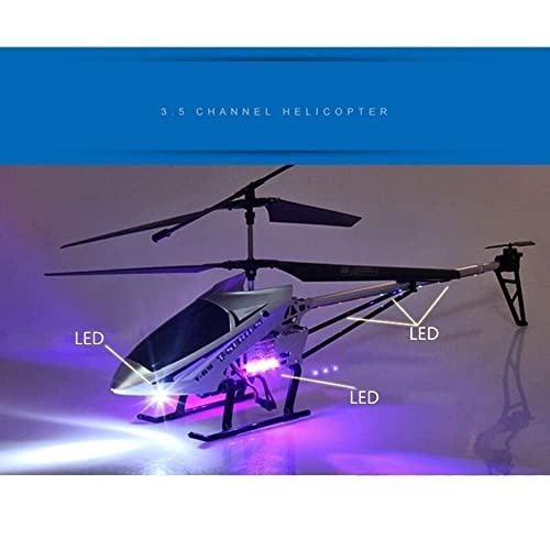 WANIYA1 Helicóptero de Control Remoto Grande 3.5 Canales Gyro Liderado RC Avión 2. 4 GHz Indoor al Aire Libre Radio helicóptero Adultos Adolescentes niños Volando Juguetes año Nuevo Regalo