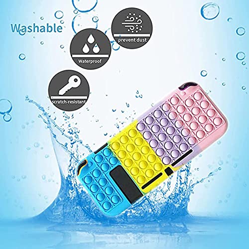 WENLIANG Funda para La Nintendo Switch Lite, Pop Fidget Push Bubble Toys Cover Case For Nintendo Switch, Carcasa Protectora De Silicona Case Resistente Anti-ArañAzo