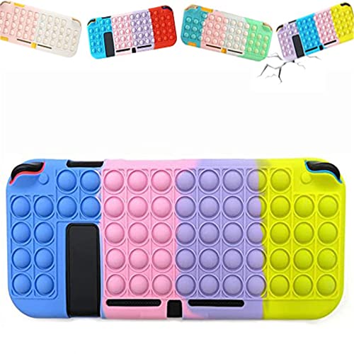 WENLIANG Funda para La Nintendo Switch Lite, Pop Fidget Push Bubble Toys Cover Case For Nintendo Switch, Carcasa Protectora De Silicona Case Resistente Anti-ArañAzo