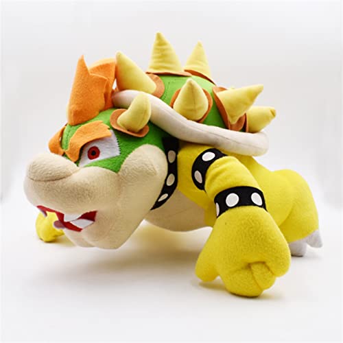 WERGHJ Super Mario Bros Bowser King Koopa Bowser,Suave Peluche Muñeca Figuras, Koopa Amarillo Kawaii Peluche Muñecas Suaves Regalo para Niños Adorable para Niños Peluche