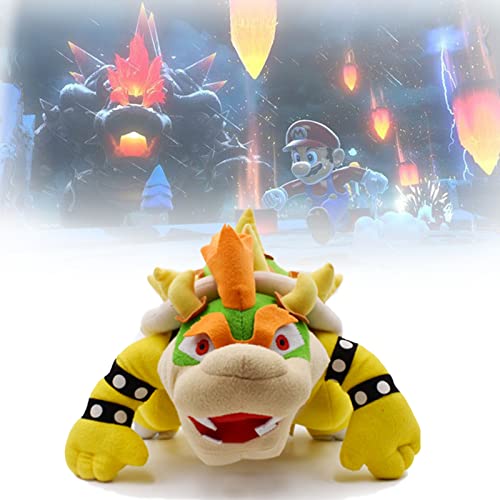 WERGHJ Super Mario Bros Bowser King Koopa Bowser,Suave Peluche Muñeca Figuras, Koopa Amarillo Kawaii Peluche Muñecas Suaves Regalo para Niños Adorable para Niños Peluche