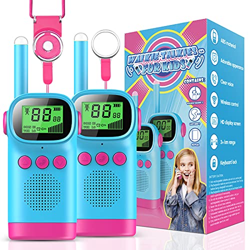 wetepuxi Walkie Talkie Niño, Juguetes Niña 2 3 4 5 6 7 Años Regalo Niña 2 3 4 Años Juguetes para Niños de 5 6 Años Walkie Talkie Regalos Cumpleaños Niños Colegio Juegos Kit Explorador Niños 4-12 Años