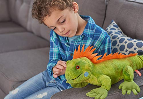 Wild Republic-12905 Peluche Iguana Cuddlekins, Color Verde (12905)