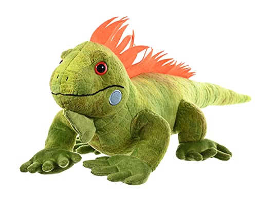 Wild Republic-12905 Peluche Iguana Cuddlekins, Color Verde (12905)