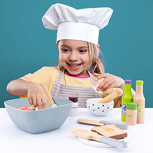 wivarra Juguetes de Cocina para NiñOs Cocina de Bricolaje Juego de SimulacióN SimulacióN Cocina de Madera Juguetes de Comida para NiñOs Juego de Juguetes - MáQuina de Panqueques