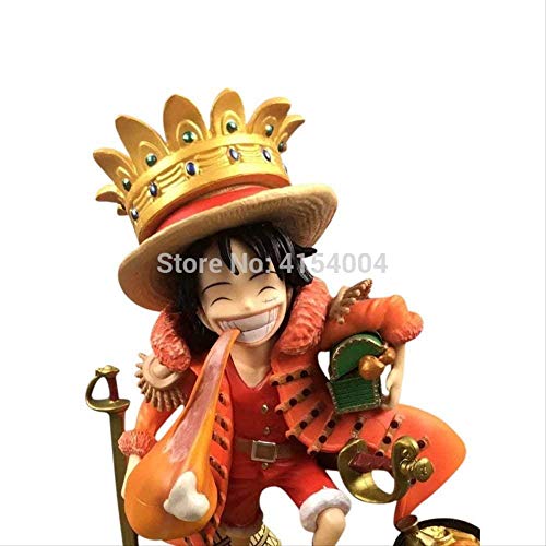 WMYATING Realista y Divertido Anime One Piece Luffy Dibujos Animados Muñeca Muñeca Figura 18 cm Pvtoy para la colección de niños Regalo de cumpleaños