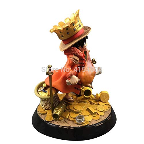 WMYATING Realista y Divertido Anime One Piece Luffy Dibujos Animados Muñeca Muñeca Figura 18 cm Pvtoy para la colección de niños Regalo de cumpleaños