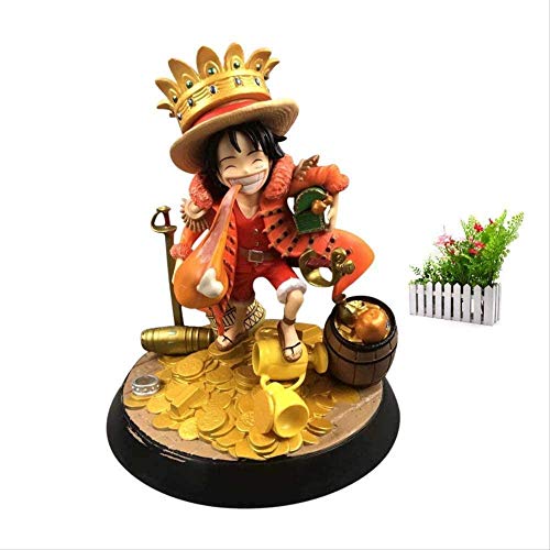 WMYATING Realista y Divertido Anime One Piece Luffy Dibujos Animados Muñeca Muñeca Figura 18 cm Pvtoy para la colección de niños Regalo de cumpleaños