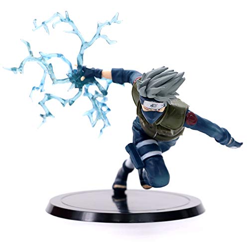 Woorea Figura de Acción de Naruto Hatake Kakashi,Estatua de PVC, Naruto Shippuden Anime, Kakashi, Juguete Coleccionable, Modelos de Colección de Escritorio para Niños