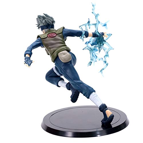 Woorea Figura de Acción de Naruto Hatake Kakashi,Estatua de PVC, Naruto Shippuden Anime, Kakashi, Juguete Coleccionable, Modelos de Colección de Escritorio para Niños