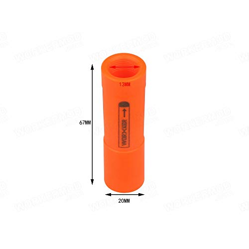 WORKER 10PCS Mega to Elite Darts Adaptor for Nerf N-Strike Mega RotoFury Blaster Toy