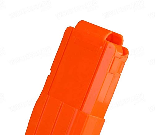 WORKER Clip para 22 dardos, para revista de pistola, revista blanda, para Nerf N-Strike Elite Toy (naranja)