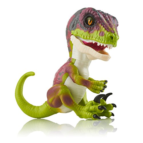 Wowwee- Stealth Fingerlings Velociraptor, Color Verde grisaceo/Morado (3782)