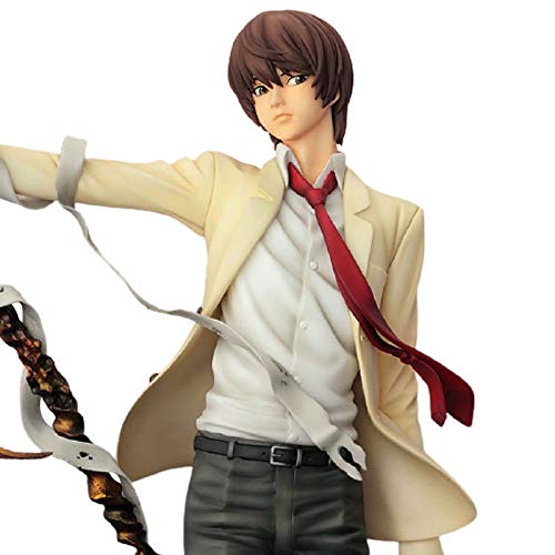 WRH Death Note Anime Yagami Light PVC Figura De Acción Modelo de Personaje Periférico de Animación,Regalo de Cumpleaños Decoración para Carro Cuarto Escritorio Habitación