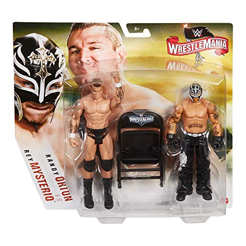 WWE Mattel GKY65 WWE Randy Orton vs Rey Mysterio Wrestlemania Paquete de 2