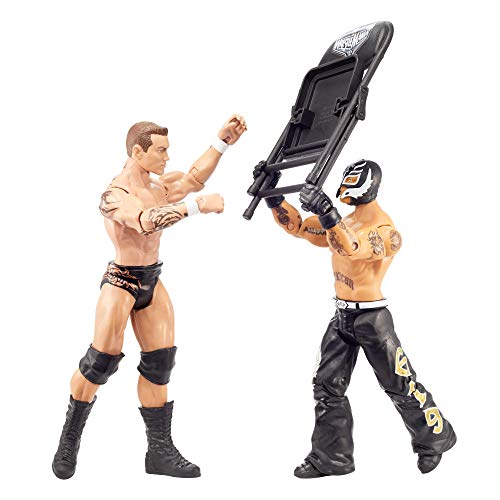 WWE Mattel GKY65 WWE Randy Orton vs Rey Mysterio Wrestlemania Paquete de 2