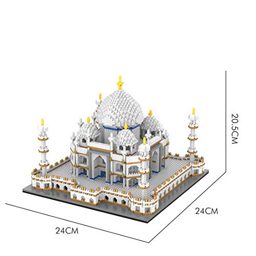 WWEI Taj Mahal - Juego de construcción de 4146 piezas modular de casa para modelar, vista de la calle, bloques de sujeción, no compatible con Lego