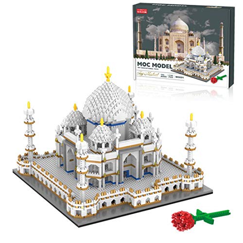 WWEI Taj Mahal - Juego de construcción de 4146 piezas modular de casa para modelar, vista de la calle, bloques de sujeción, no compatible con Lego