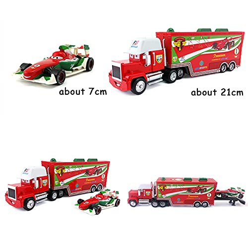 WWXX 2 unids/Set Pixar Cars 2 3 1:55 Diecast Aleación Metal Lightning Mcqueen Jackson Storm Mack Teo Camión Modelo Modelo Coche Juguete (Color : 9)