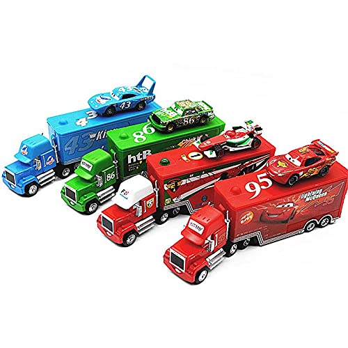 WWXX 2 unids/Set Pixar Cars 2 3 1:55 Diecast Aleación Metal Lightning Mcqueen Jackson Storm Mack Teo Camión Modelo Modelo Coche Juguete (Color : 9)