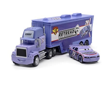 WWXX 2 unids/Set Pixar Cars 2 3 1:55 Diecast Aleación Metal Lightning Mcqueen Jackson Storm Mack Teo Camión Modelo Modelo Coche Juguete (Color : 9)