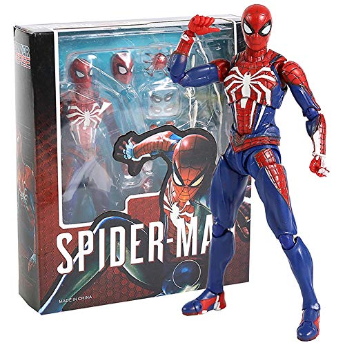 WXFQY Juguete para niños PS4 Juego Spiderman Advanced Trat Ver.Figura de acción de PVC SHF Spider Man Modelo Juguete