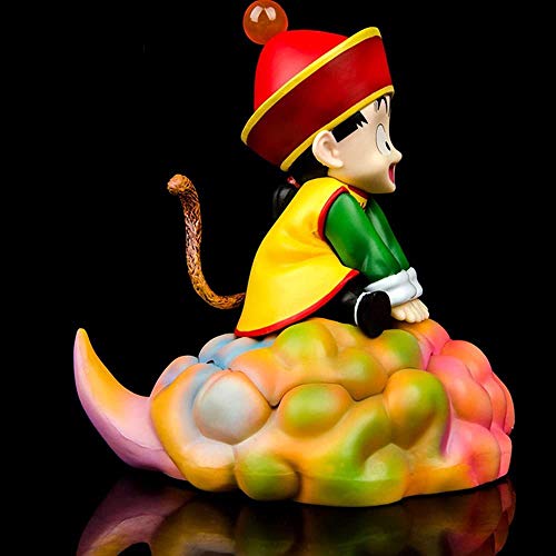 WYETDAS Dragon Ball Monkey King Figura GK Voltereta Nube Niñez Nube Wukong Estatua Figuras de acción Figura de Anime Adornos de Juguete 17CM