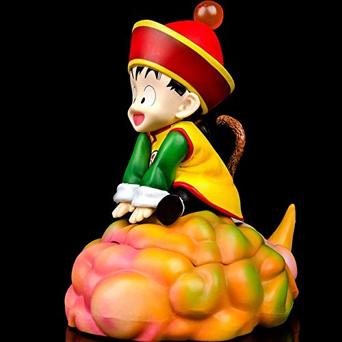 WYETDAS Dragon Ball Monkey King Figura GK Voltereta Nube Niñez Nube Wukong Estatua Figuras de acción Figura de Anime Adornos de Juguete 17CM