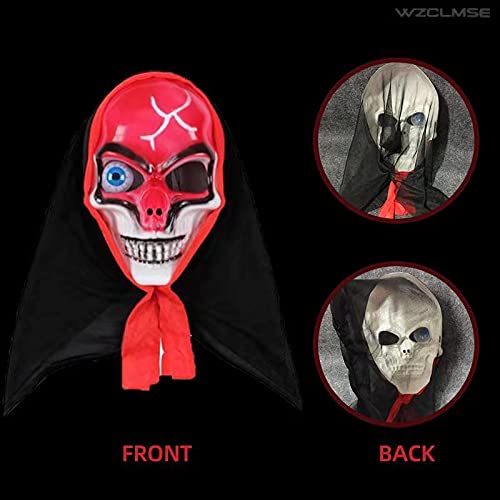 WZCLMSE Máscaras de Halloween para hombres y mujeres y calaveras para juegos de rol de Halloween.