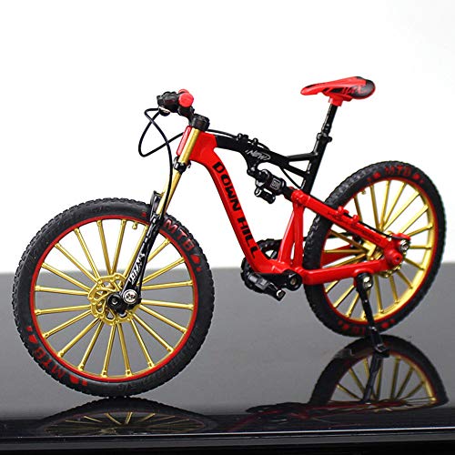 XHXseller Bicicleta de montaña vintage para niños, modelo de bicicleta de montaña en miniatura, para niños y niñas, fácil de montar, creativo, regalos de cumpleaños