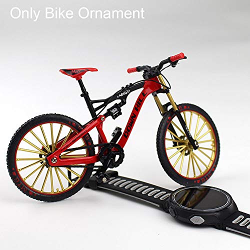 XHXseller Bicicleta de montaña vintage para niños, modelo de bicicleta de montaña en miniatura, para niños y niñas, fácil de montar, creativo, regalos de cumpleaños