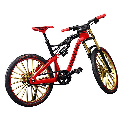 XHXseller Bicicleta de montaña vintage para niños, modelo de bicicleta de montaña en miniatura, para niños y niñas, fácil de montar, creativo, regalos de cumpleaños