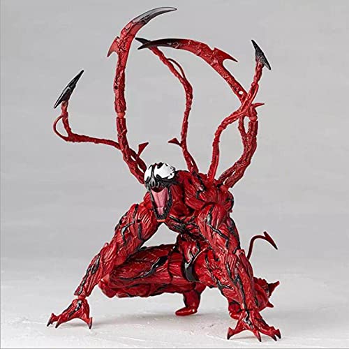 xiaomomo521 Figura De AccióN Legends Carnage Venom Figura De Anime,Figura De AccióN De Red Venom Carnage The Amazing Legends Series Carnage Joints Figura MóVil Modelo Juguetes