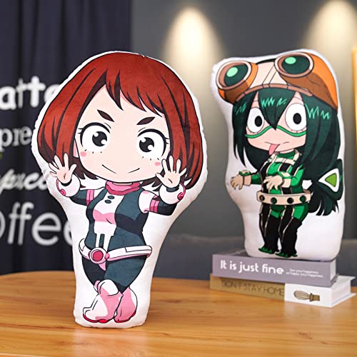 Xinchangda My Hero Academia - Almohada de peluche con diseño de anime Midoriya Izuku Todoroki Shoto de peluche con dibujos animados y suaves para decoración del hogar, regalo para niños y niñas